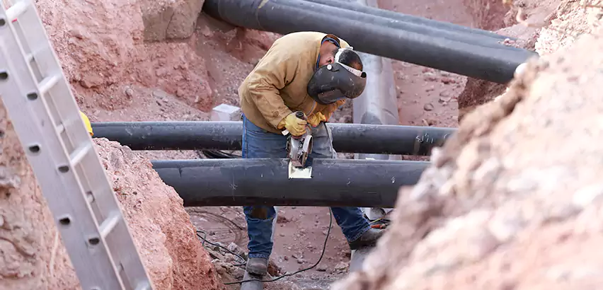 Cast Iron Sewer Pipe Replacement in Farmingville